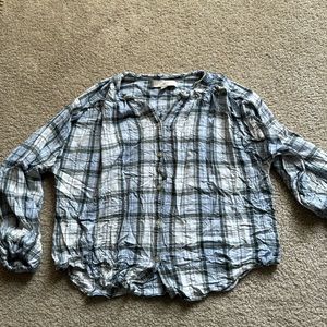 LOFT loose fitting button down